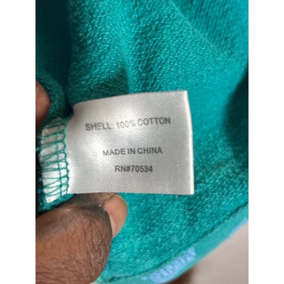 Orvis Womens Teal Paisley Print Half-Zip Pullover Large - Picture 8 of 11